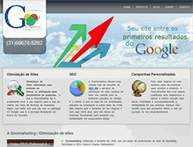 Tablet Screenshot of goomarketing.com.br